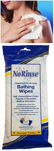 Zoomed in product image 1000 No Rinse Wipe